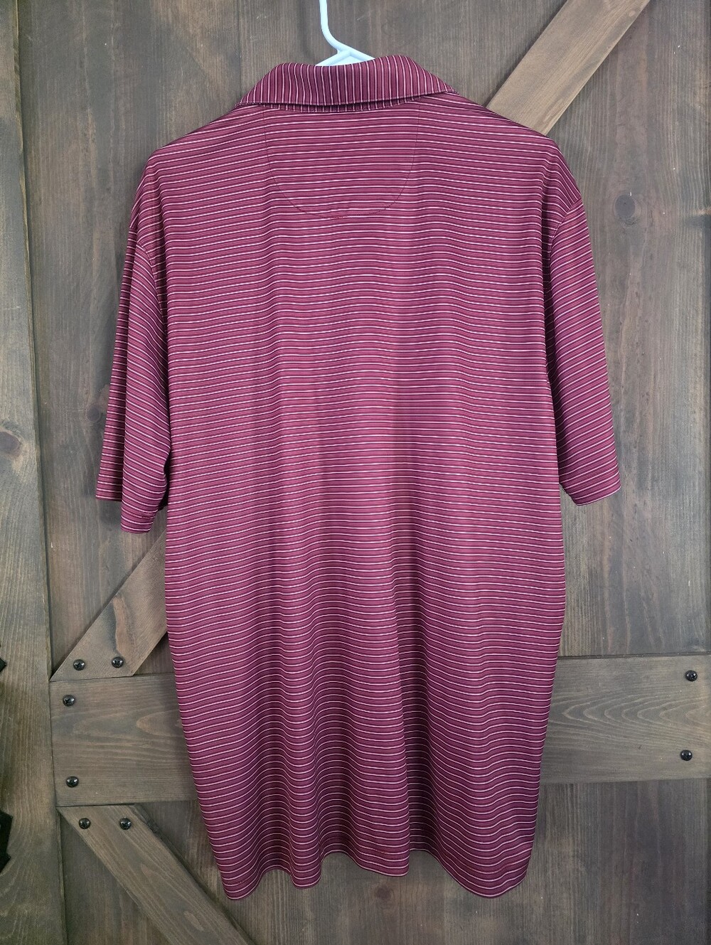 Greg Norman Shark Short Sleeve Polo Shirt Mens Size XL -Maroon ML75 Play Dry - Picture 4 of 4